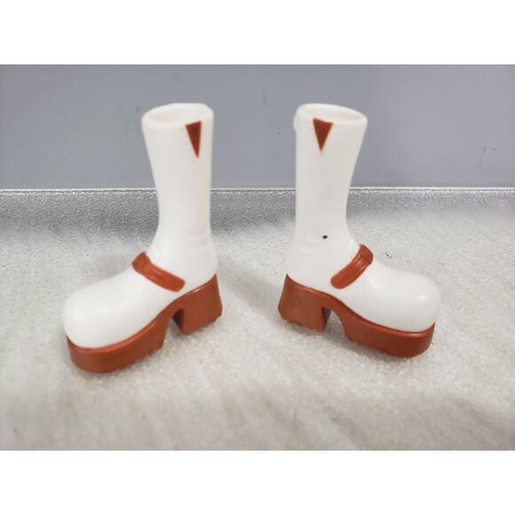 First 1st Edition Cloe Bratz Girlz Doll Shoes Boots Heels tall blue y2k platform - Picture 3 of 5